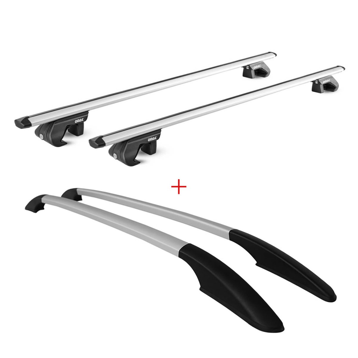 Ford Escape Roof Rack Roof Rail SET - Omac - 2616933 + 2616933-SET - Gray - '13-'19